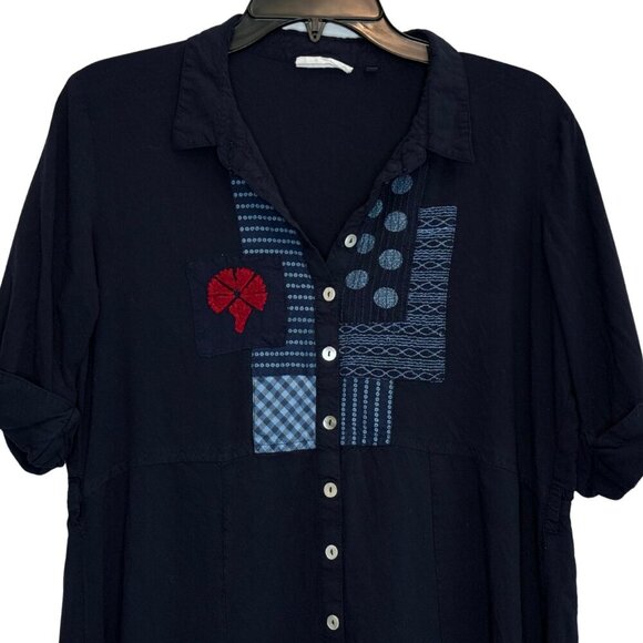 Bombay Paisley Womens Fit-and-Flare Navy‎ Dress - Size XL - Picture 3 of 7